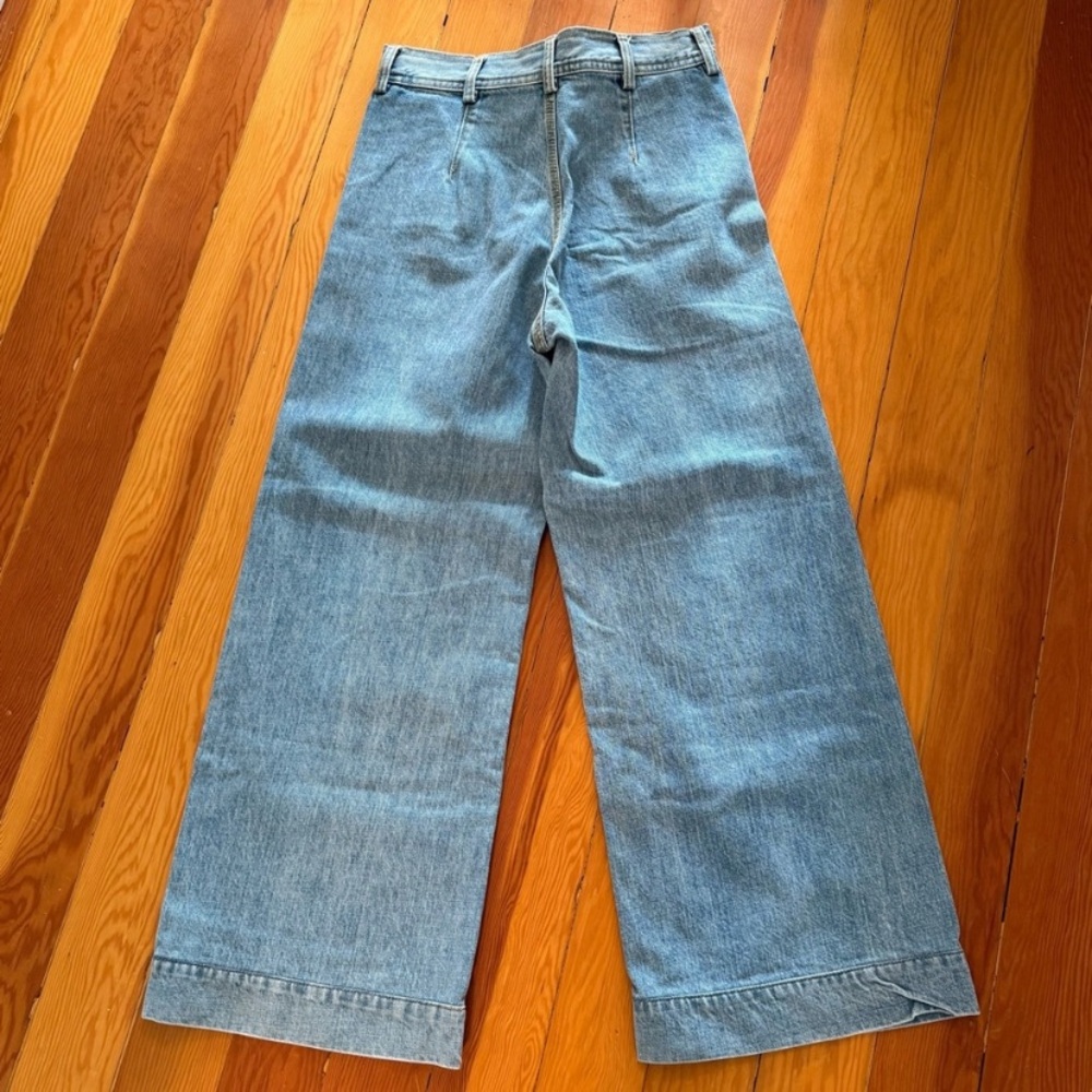 Jesse Kamm Light Blue Denim Sailor Pants - Picture 6 of 11